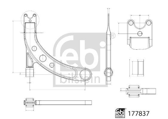 Triângulo, braço de suspensão FEBI BILSTEIN ref. 177837