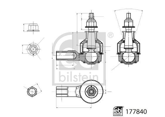 Rotule de direction FEBI BILSTEIN ref. 177840