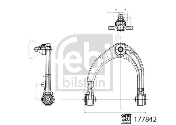Triângulo, braço de suspensão FEBI BILSTEIN ref. 177842