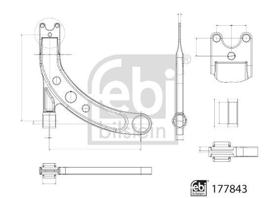 Triângulo, braço de suspensão FEBI BILSTEIN ref. 177843