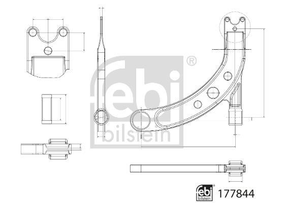 Triângulo, braço de suspensão FEBI BILSTEIN ref. 177844
