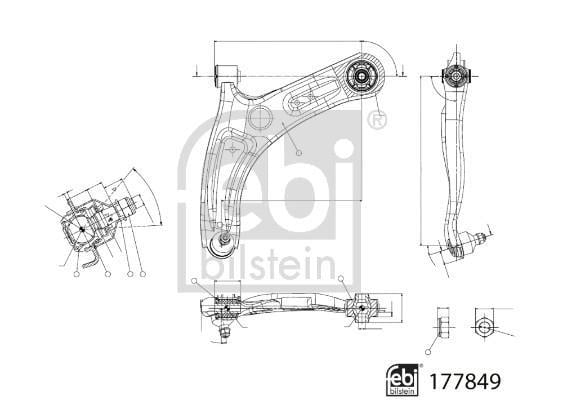 Triângulo, braço de suspensão FEBI BILSTEIN ref. 177849
