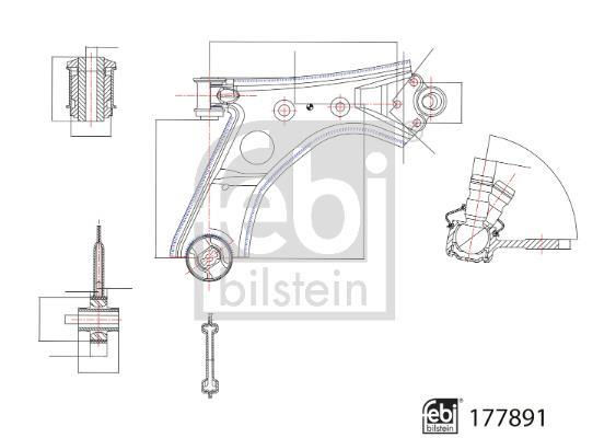 Triangle de suspension FEBI BILSTEIN 177891