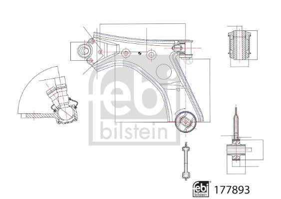 Triangle de suspension FEBI BILSTEIN ref. 177893