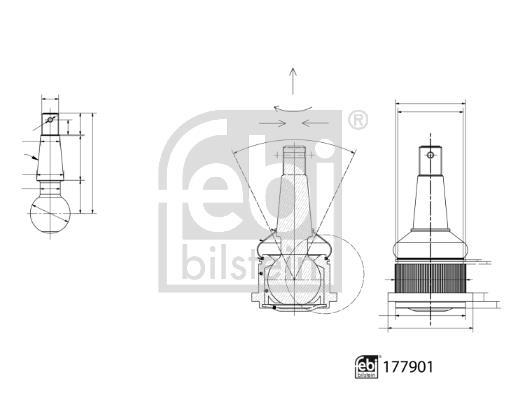 Rotule de suspension (Rotule de pivot) FEBI BILSTEIN ref. 177901