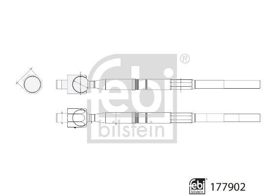 Rotule de direction intérieure FEBI BILSTEIN 177902