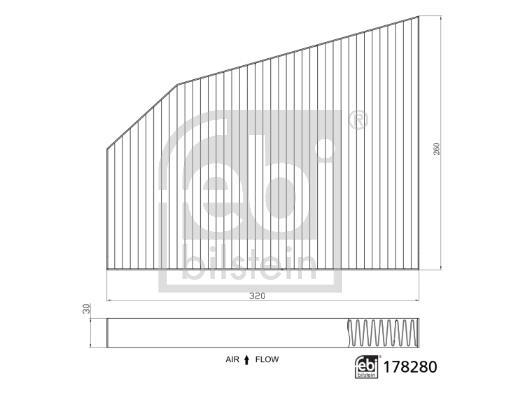 Filtro, aire habitáculo FEBI BILSTEIN ref. 178280