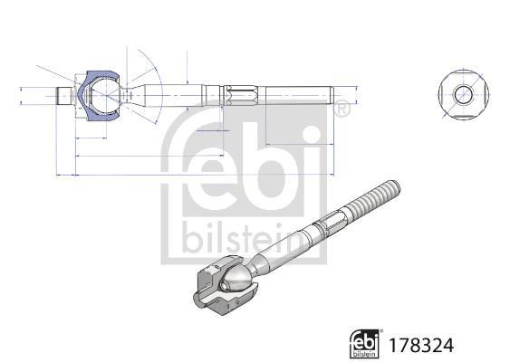 Rotule de direction intérieure FEBI BILSTEIN 178324