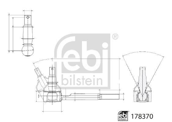 Rotule de direction FEBI BILSTEIN ref. 178370