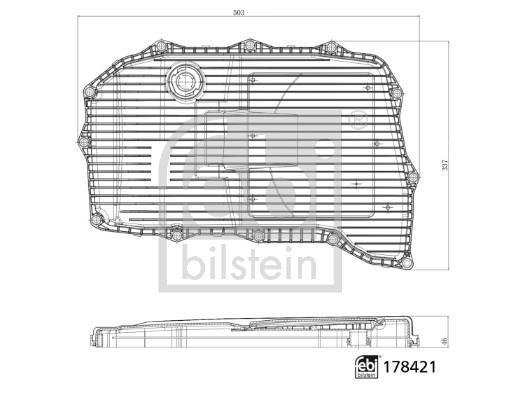 Filtro hidráulico, transmisión automática FEBI BILSTEIN ref. 178421