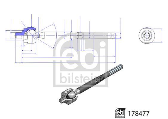 Tirante da direção FEBI BILSTEIN ref. 178477