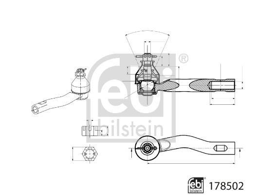 Rotule de direction FEBI BILSTEIN ref. 178502