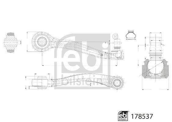 Triangle de suspension FEBI BILSTEIN 178537