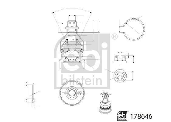Rótula de suspensão FEBI BILSTEIN ref. 178646