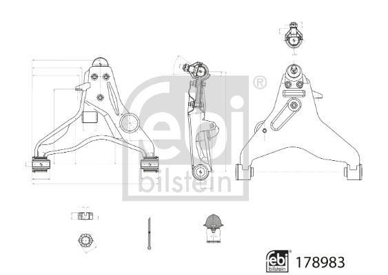 Triangle de suspension FEBI BILSTEIN 178983