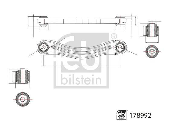 Bras oscillant de suspension FEBI BILSTEIN ref. 178992