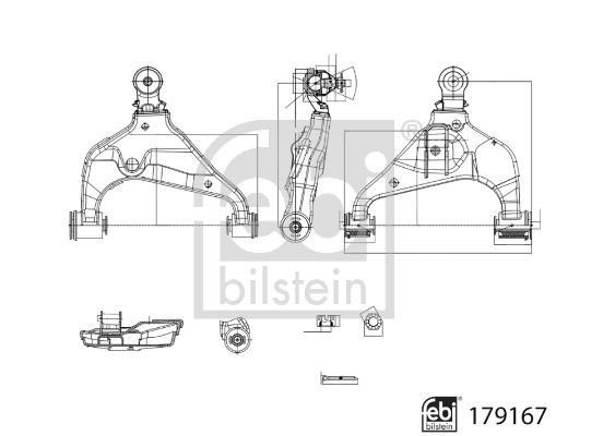 Triângulo, braço de suspensão FEBI BILSTEIN ref. 179167
