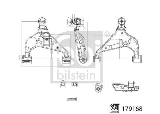 Triângulo, braço de suspensão FEBI BILSTEIN ref. 179168