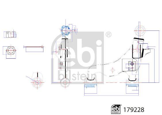Triangle de suspension FEBI BILSTEIN 179228
