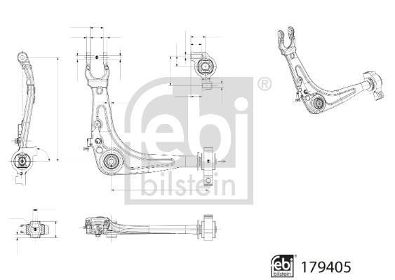 Triângulo, braço de suspensão FEBI BILSTEIN ref. 179405