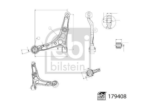 Triângulo, braço de suspensão FEBI BILSTEIN ref. 179408