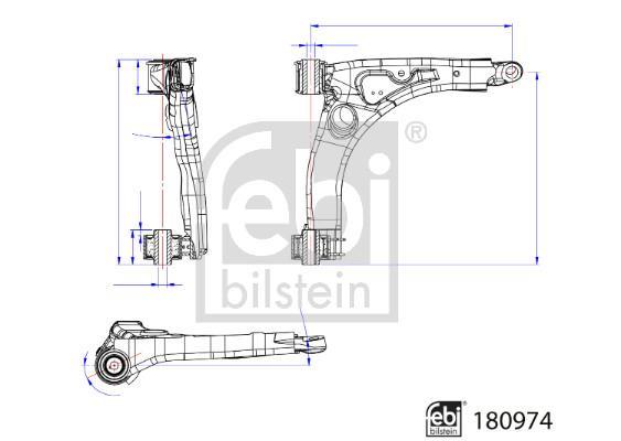 Triangle de suspension FEBI BILSTEIN ref. 180974