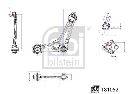 Triângulo, braço de suspensão FEBI BILSTEIN ref. 181052