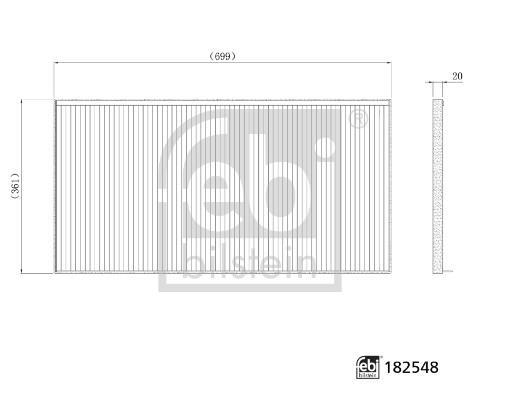 Filtro, aire habitáculo FEBI BILSTEIN ref. 182548