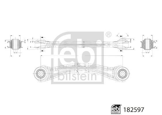 Triângulo, braço de suspensão FEBI BILSTEIN ref. 182597