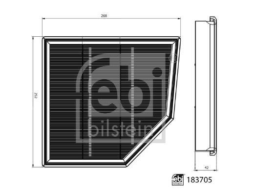 Filtre à air FEBI BILSTEIN ref. 183705