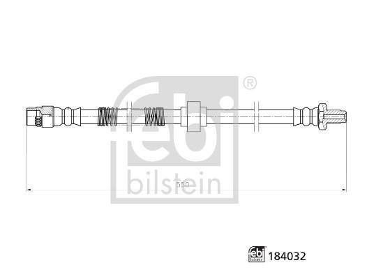 Flexible de frein (Durite de frein) FEBI BILSTEIN ref. 184032