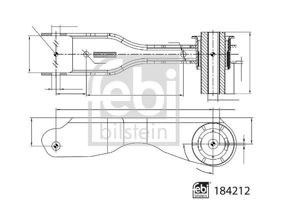 Triângulo, braço de suspensão FEBI BILSTEIN ref. 184212
