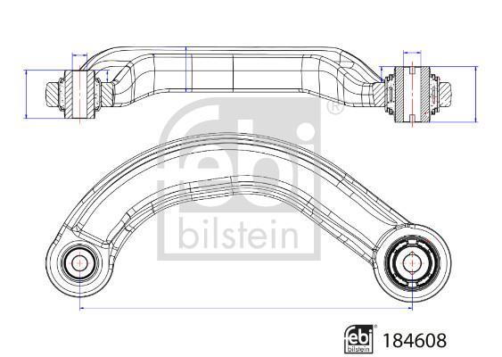 Triangle de suspension FEBI BILSTEIN 184608