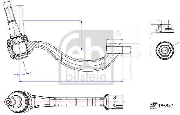 Rotule de direction FEBI BILSTEIN ref. 185887