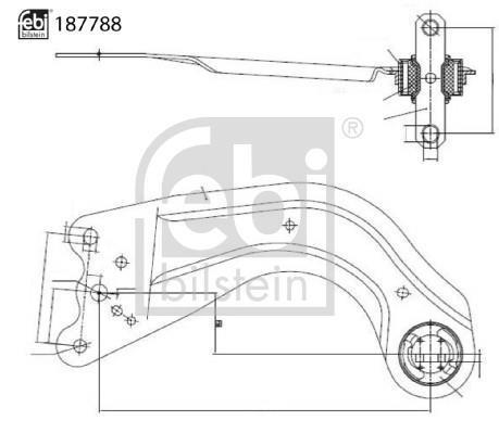 Triangle de suspension FEBI BILSTEIN ref. 187788