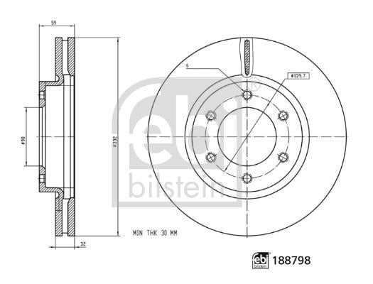 Discos de travão FEBI BILSTEIN ref. 188798