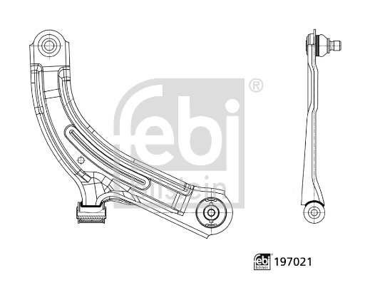 Triangle de suspension FEBI BILSTEIN 197021