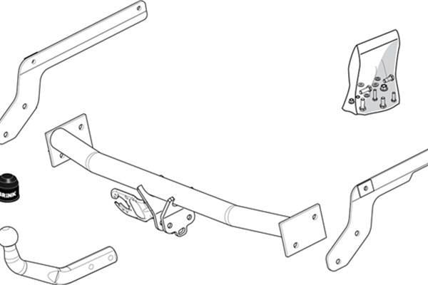 Attelage Voiture (Attelage remorque) BRINK ref. 380400