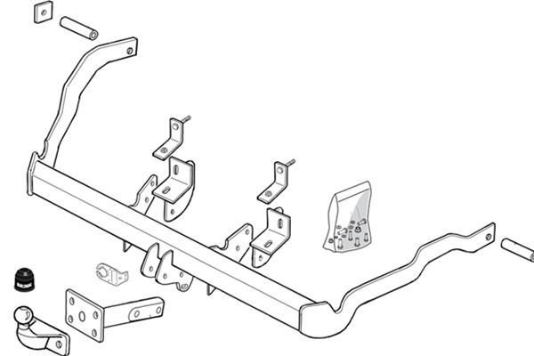 Attelage Voiture (Attelage remorque) BRINK ref. 408600