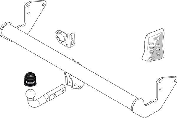 Attelage Voiture (Attelage remorque) BRINK ref. 459000