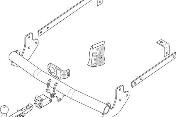 Attelage Voiture (Attelage remorque) BRINK ref. 481000