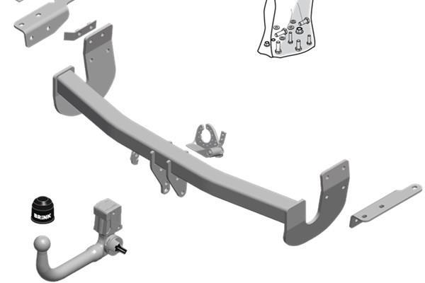 Attelage Voiture (Attelage remorque) BRINK ref. 592800