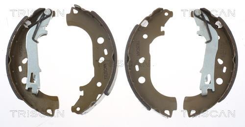 Jeu de 4 mâchoires de frein (Garniture de frein à tambour) Triscan A/S ref. 8100 10007