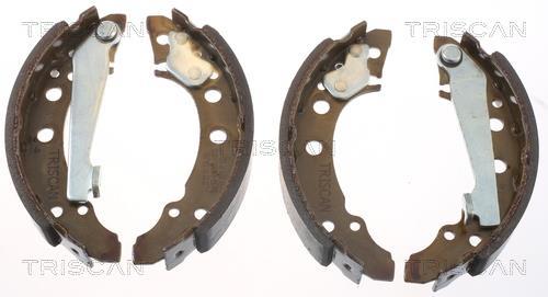 Jeu de 4 mâchoires de frein (Garniture de frein à tambour) Triscan A/S ref. 8100 10340