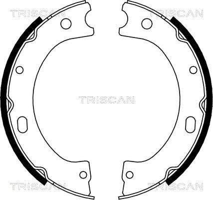 Jeu de mâchoires de frein à main (Mâchoire de frein à main) Triscan A/S ref. 8100 14011