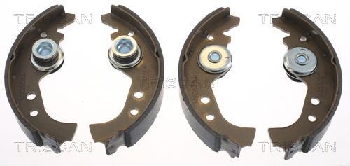 Jeu de 4 mâchoires de frein (Garniture de frein à tambour) Triscan A/S ref. 8100 15383