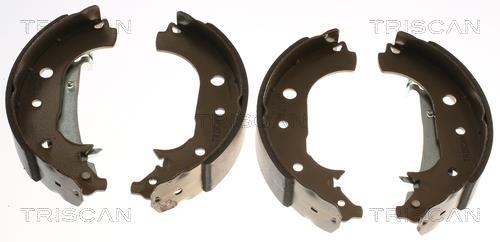 Jeu de 4 mâchoires de frein (Garniture de frein à tambour) Triscan A/S 8100 16016