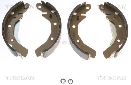 Jeu de 4 mâchoires de frein (Garniture de frein à tambour) Triscan A/S ref. 8100 21610