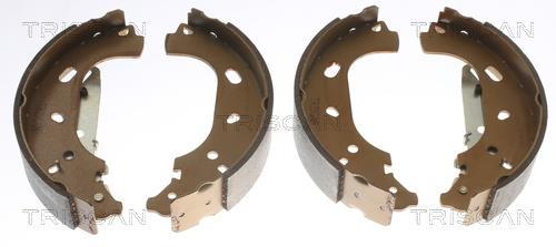 Jeu de 4 mâchoires de frein (Garniture de frein à tambour) Triscan A/S 8100 24004