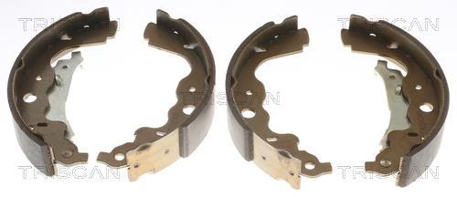 Jeu de 4 mâchoires de frein (Garniture de frein à tambour) Triscan A/S ref. 8100 25004